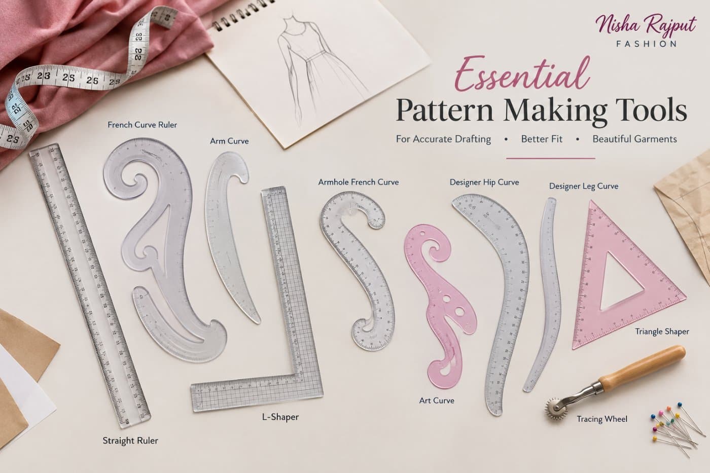 10 Essential Pattern Making Tools Every Fashion Designer Needs